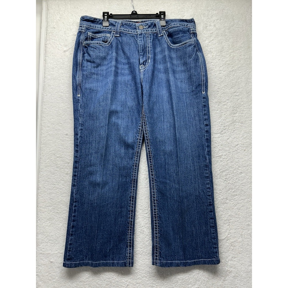 Rock & Roll Denim FR Mens Size 36X30 Meas. 36X27 Double Barrel Straight Jeans